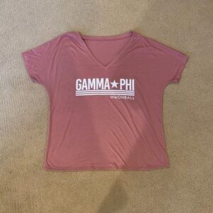 Size Medium Gamma Phi Moon Ball Short-sleeve Shirt